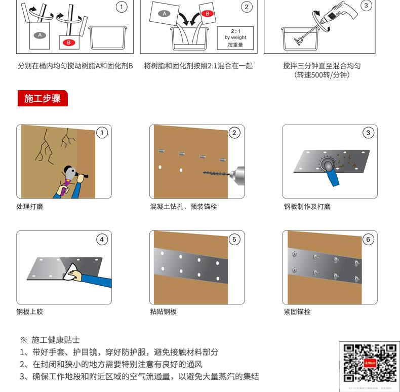 包钢盐田粘钢加固施工过程